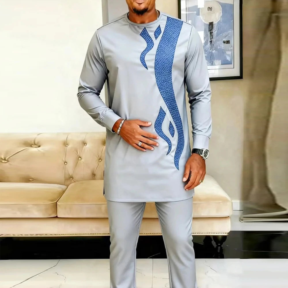 Ensemble 2 Pièces Style Africain Homme – CLEVI Paris