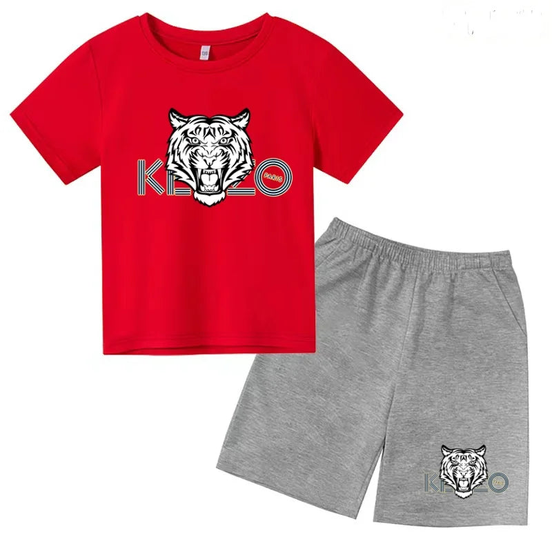 Ensemble enfant T-shirt imprimé et short – CLEVI Paris