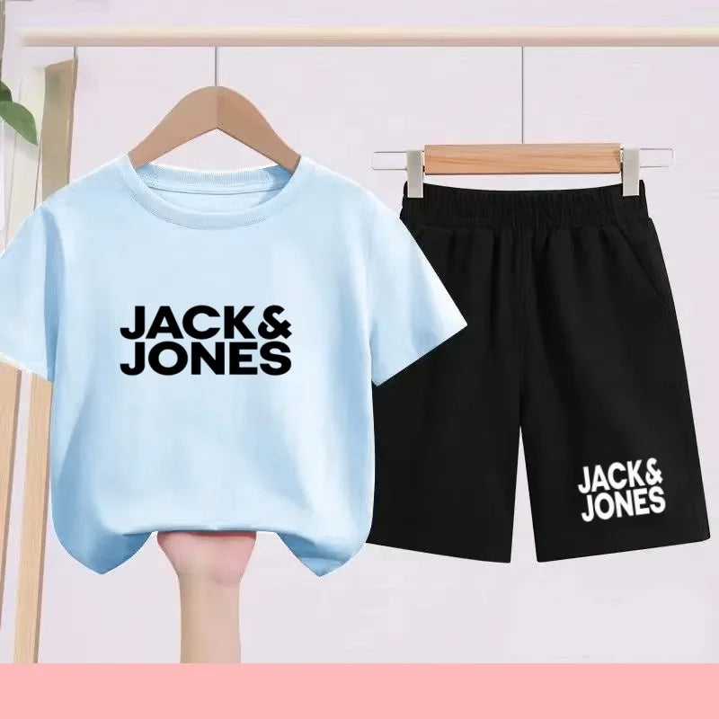 Ensemble enfant imprimé T-shirt et short – CLEVI Paris