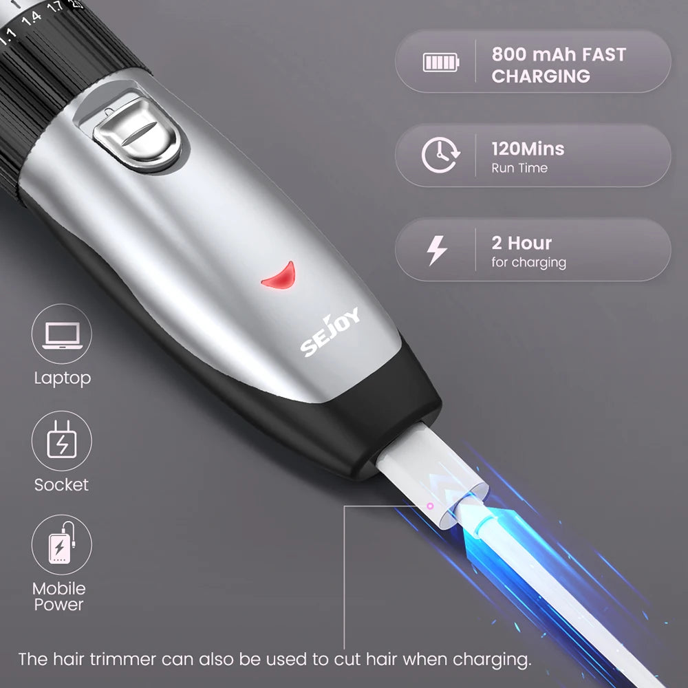 Tondeuse à cheveux USB-C réglable – CLEVI Paris