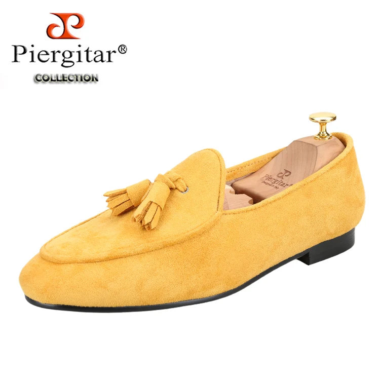 Mocassins Homme Daim à Pompons – CLEVI Paris