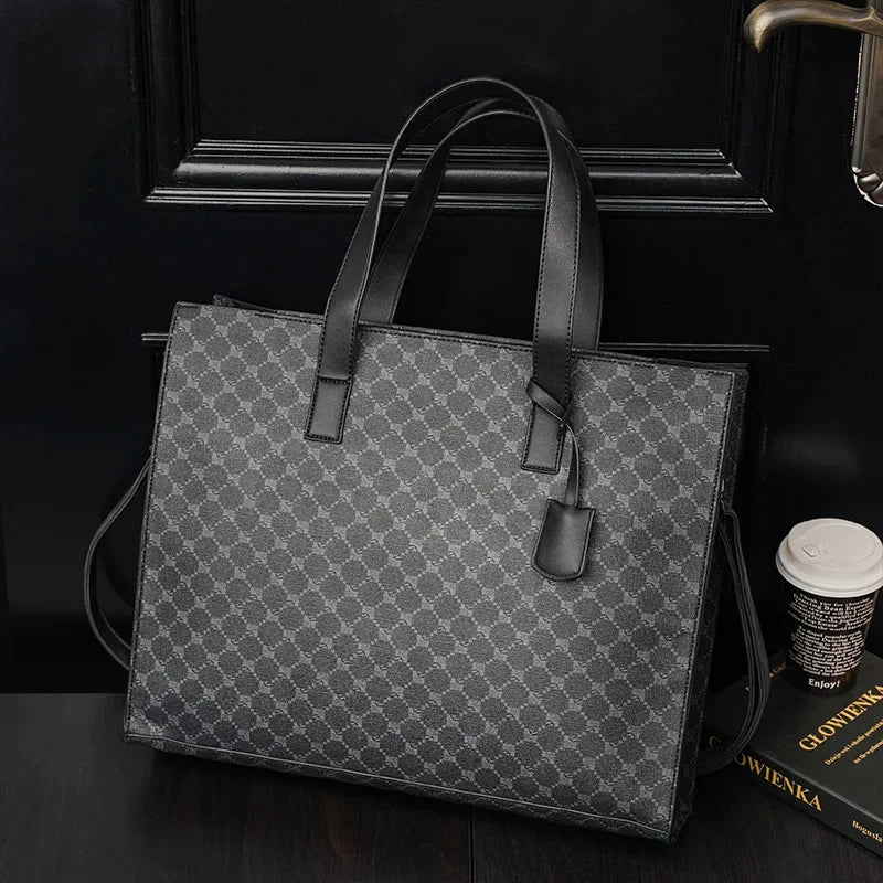 Sac Cabas Unisexe PU Multifonction Grande Capacité 41x32x10cm – CLEVI Paris