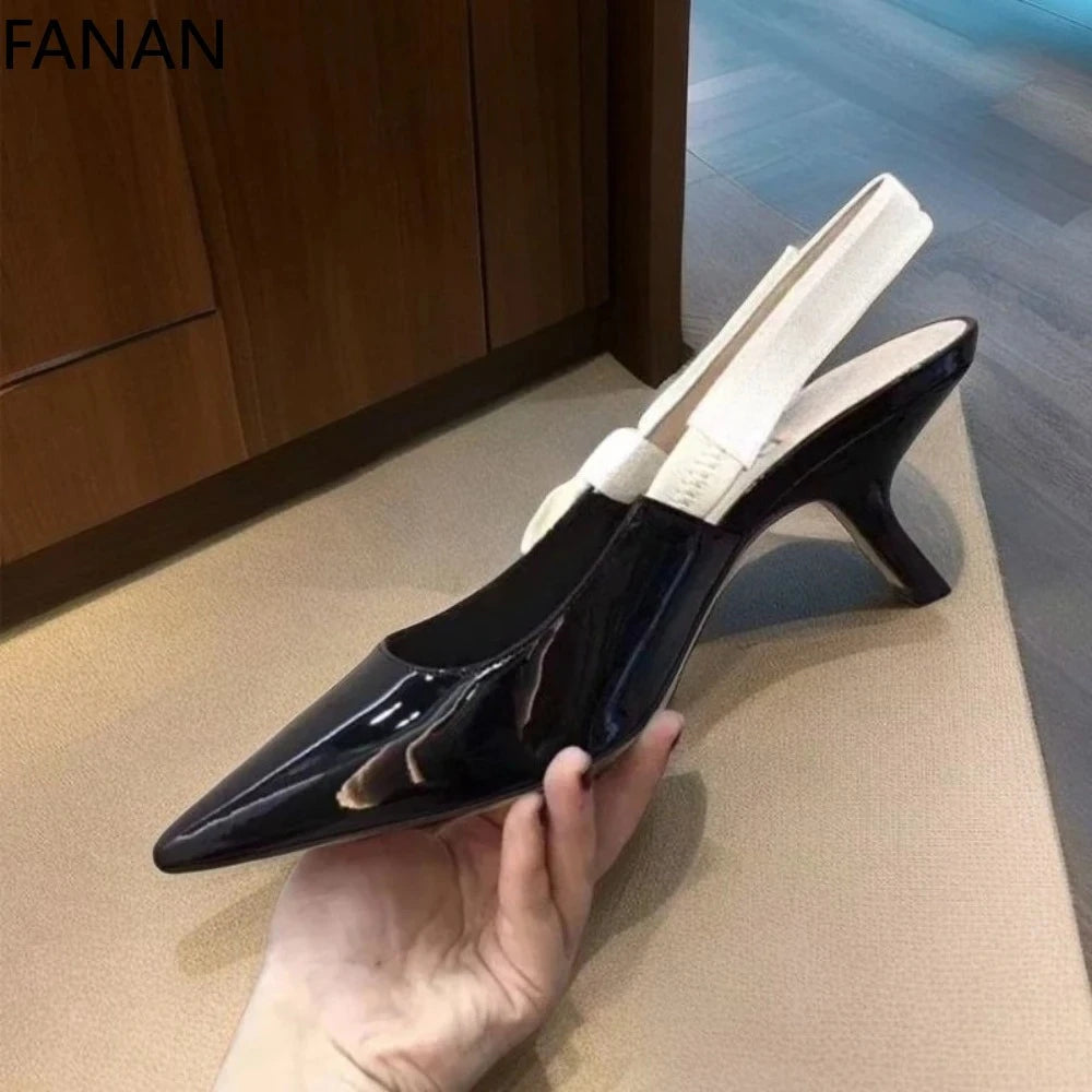 Sandales femme à plateforme et nœud – CLEVI Paris