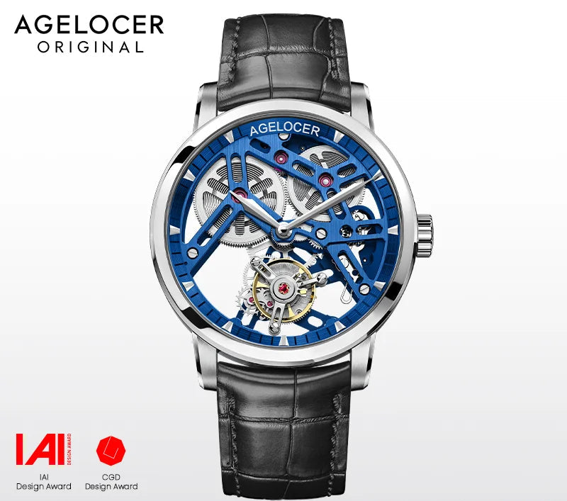 Montre Homme Flying Tourbillon Squelette Architectural 80h Agelocer Cal.A9001 Prix IAI – CLEVI Paris