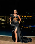 Robe de soirée sirène à cristaux – CLEVI Paris