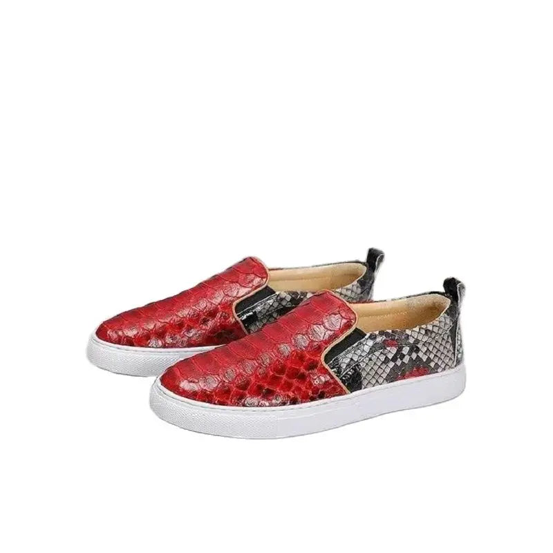 Chaussures unisexes en cuir effet serpent – CLEVI Paris
