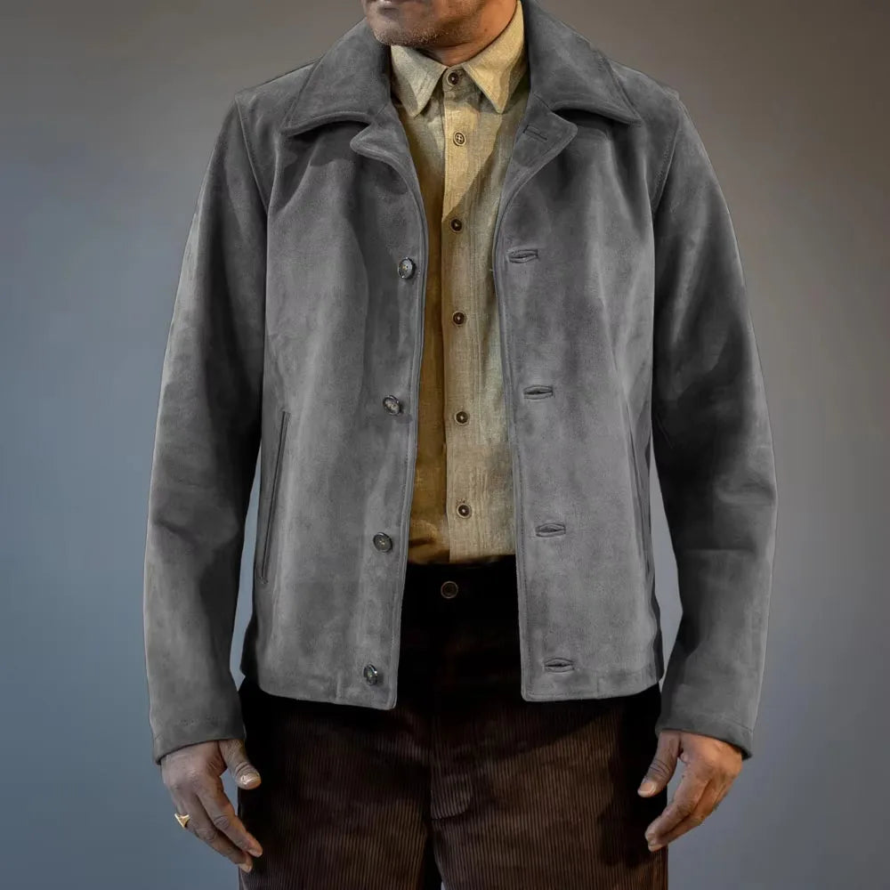 Veste effet daim vintage homme – CLEVI Paris