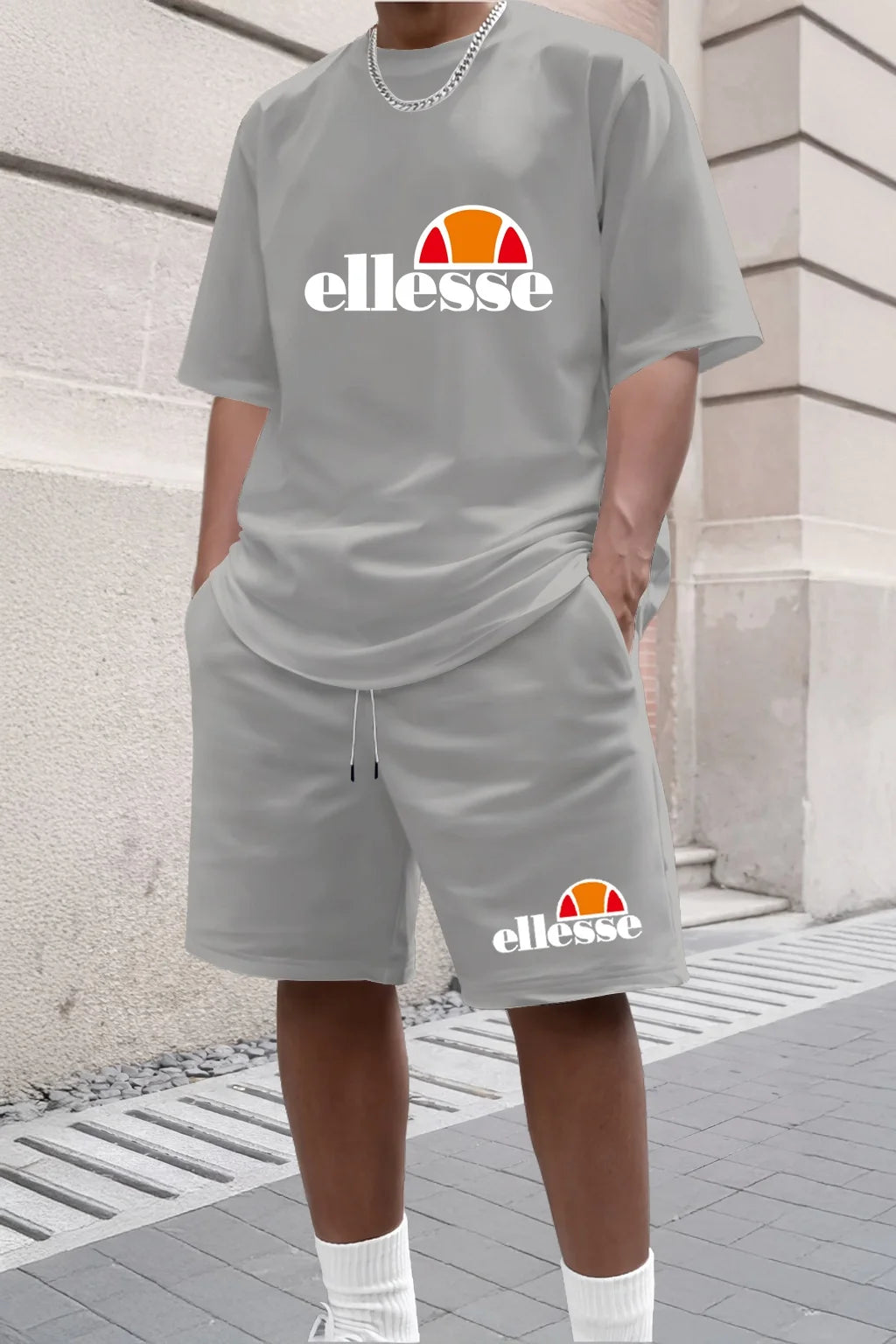 Ensemble 2 Pièces Homme T-shirt Col Rond + Short Été 2026 Casual Outdoor – 11 Coloris, S à XXL – CLEVI Paris