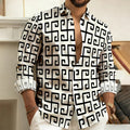 Chemise imprimée homme manches longues – CLEVI Paris
