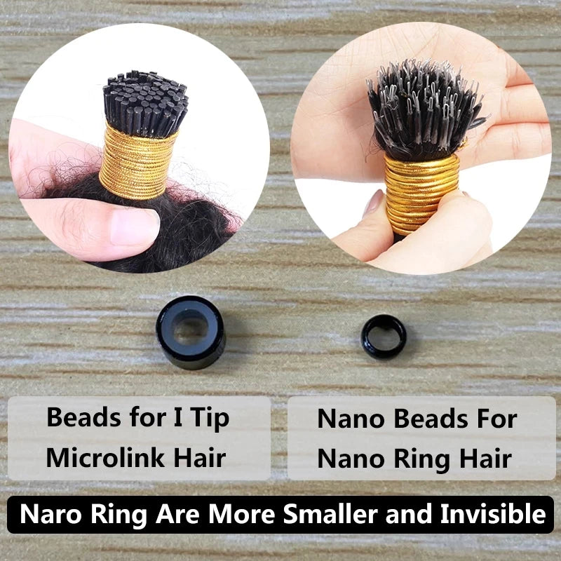 Extensions Nano Ring Loose Wave Remy Hair 100g – CLEVI Paris