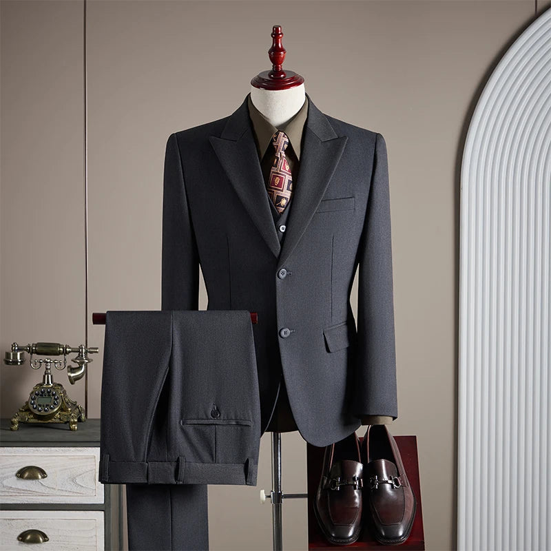 Costume homme 3 pièces, coupe ajustée – CLEVI Paris