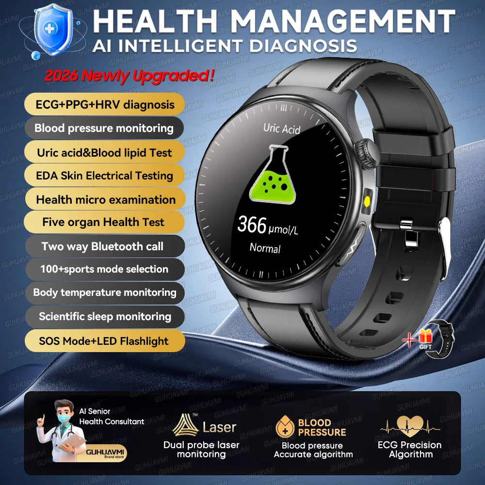 Montre GUHUAVMI TK27 AMOLED Bluetooth – CLEVI Paris