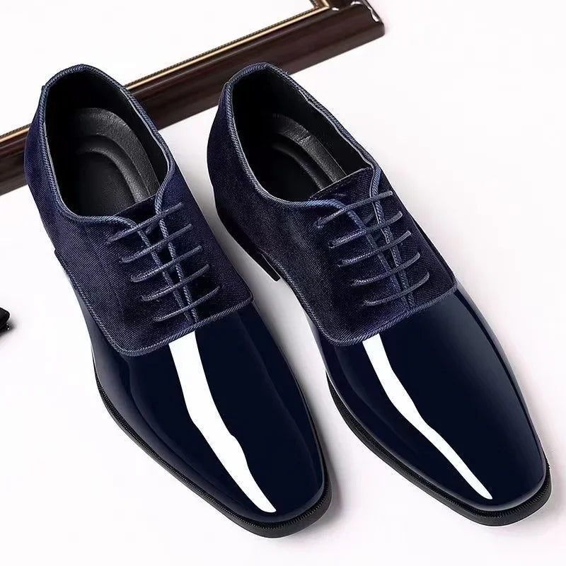Derbies homme vernies à motif floral – CLEVI Paris