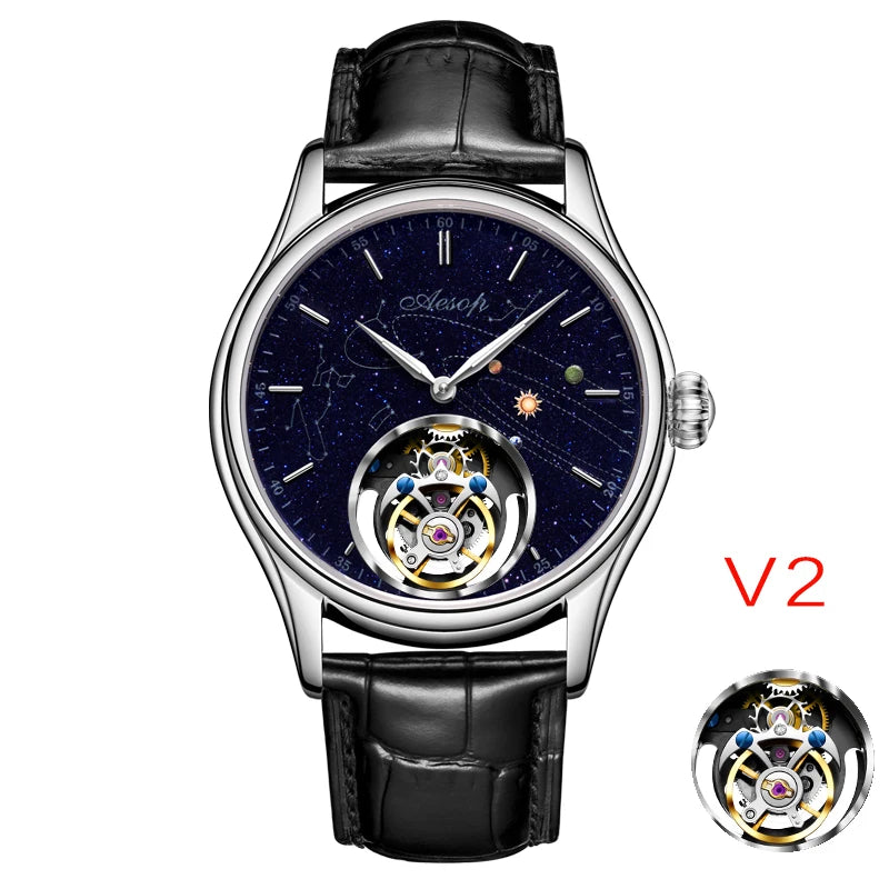 Montre AESOP 7049 mécanique squelette – CLEVI Paris