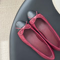 Ballerines femme en cuir à nœud – CLEVI Paris