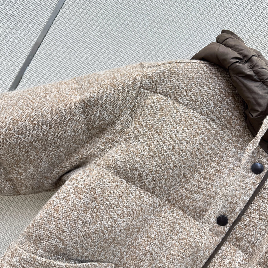 Veste matelassée femme en cachemire – CLEVI Paris