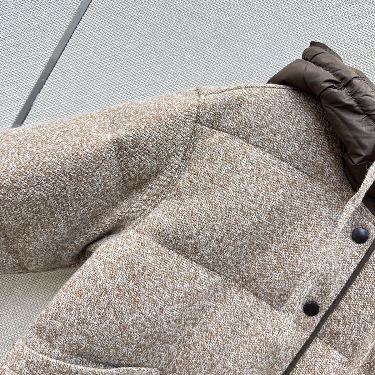 Veste matelassée femme en cachemire – CLEVI Paris