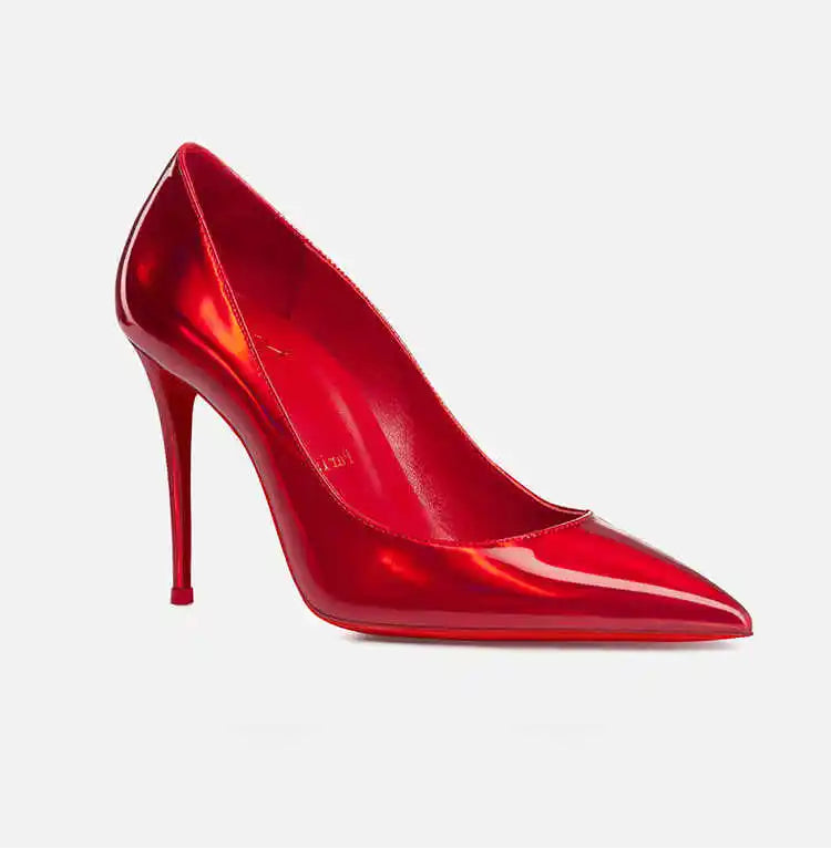 Escarpins vernis rouges ou argentés – CLEVI Paris