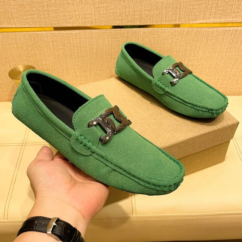 Loafers Homme Suède Grande Taille Slip-On – CLEVI Paris