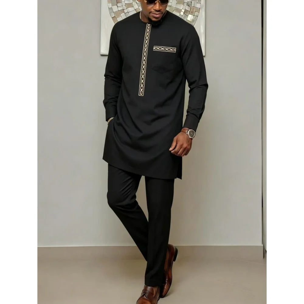 Ensemble Traditionnel Africain Homme Kaunda – CLEVI Paris