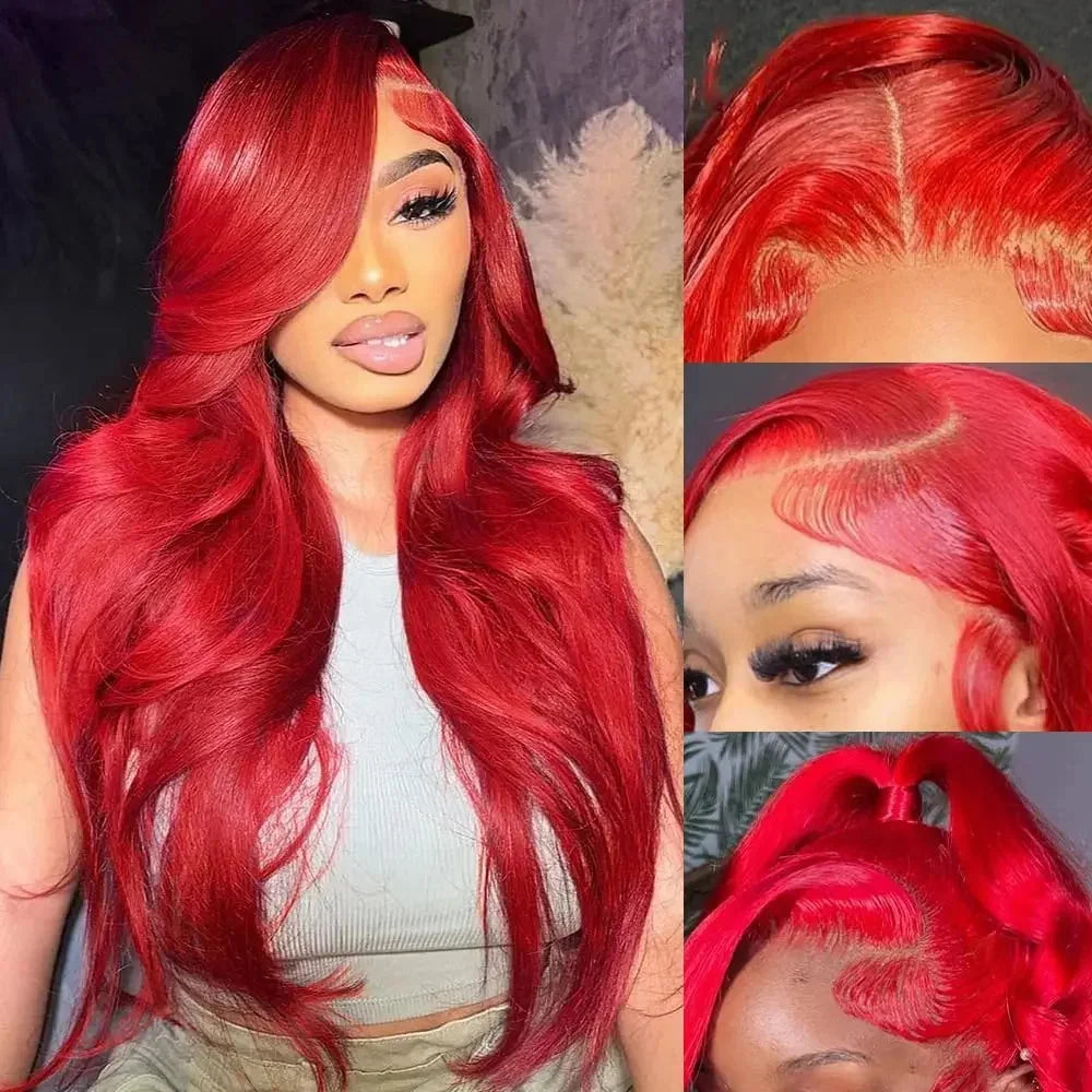 Perruque Body Wave Rouge Cheveux Humains HD Lace – CLEVI Paris