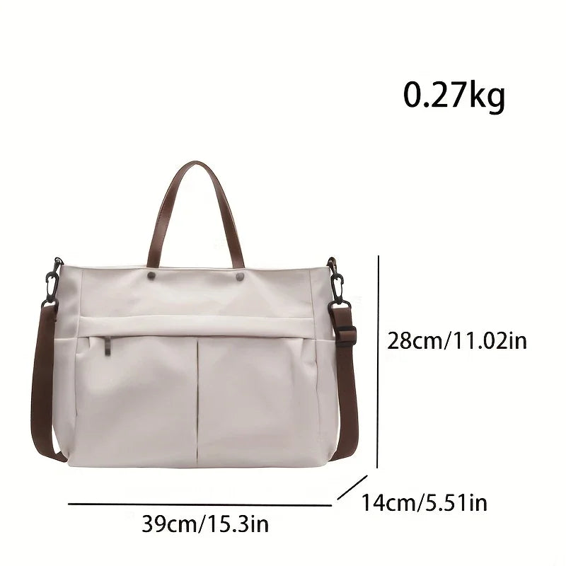 Sac Cabas Femme Nylon Grande Capacité Multi-Poches Léger Casual – CLEVI Paris