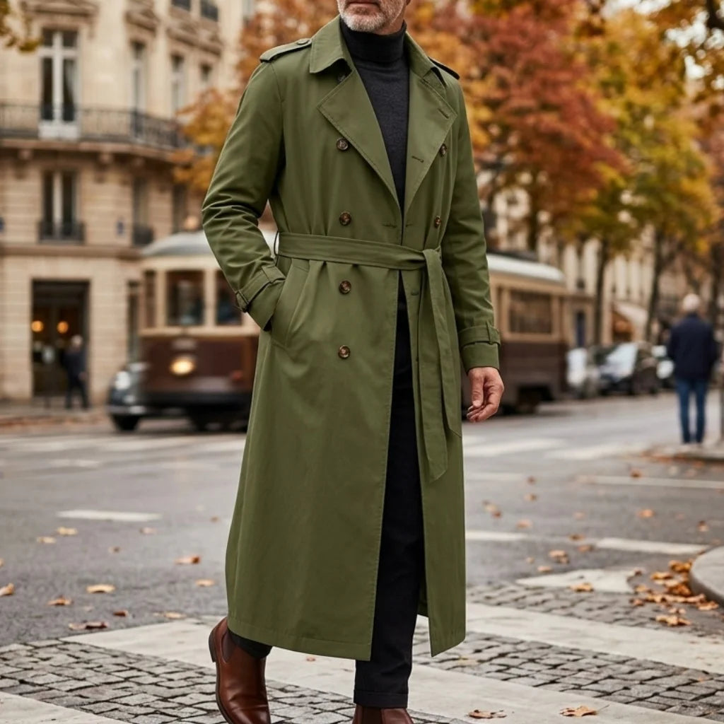 Pardessus Homme Long Ceinturé – CLEVI Paris