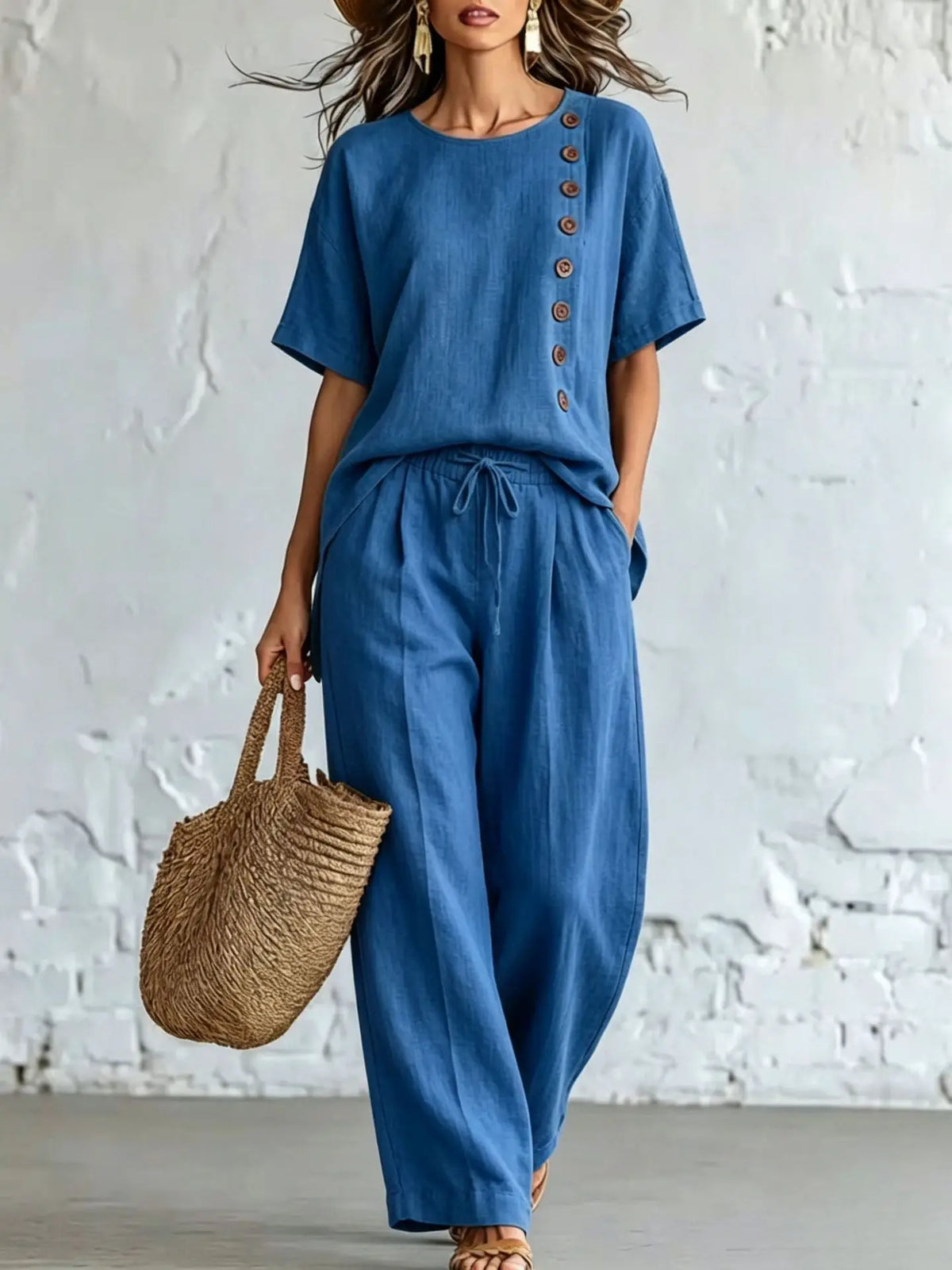 Ensemble femme haut ample et pantalon – CLEVI Paris