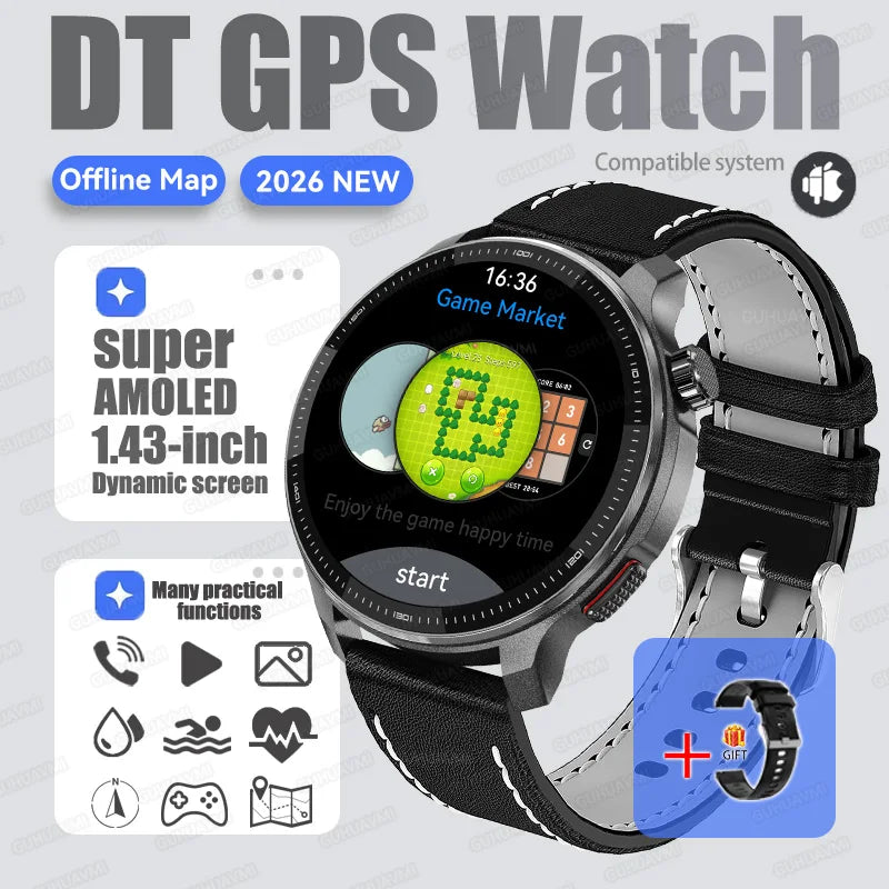Montre GPS DTG6 AMOLED cartes hors ligne – CLEVI Paris