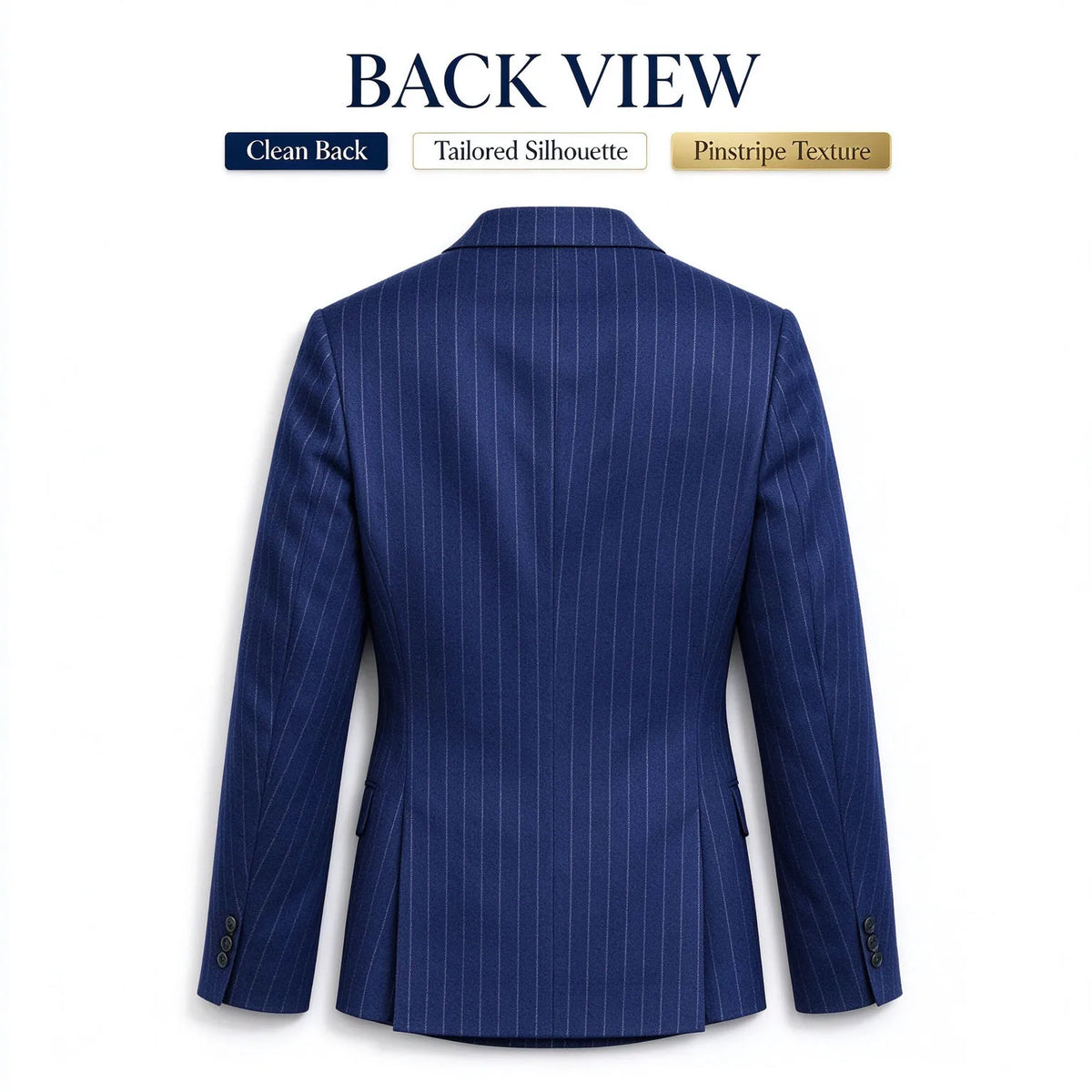 Blazer homme croisé à fines rayures – CLEVI Paris