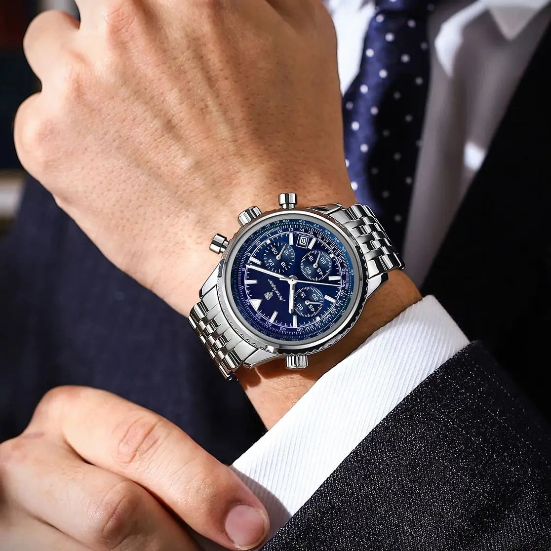 Montre Militaire Chronographe POEDAGAR Homme – CLEVI Paris