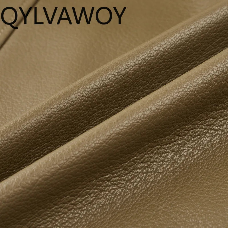 Veste homme en cuir à col amovible – CLEVI Paris