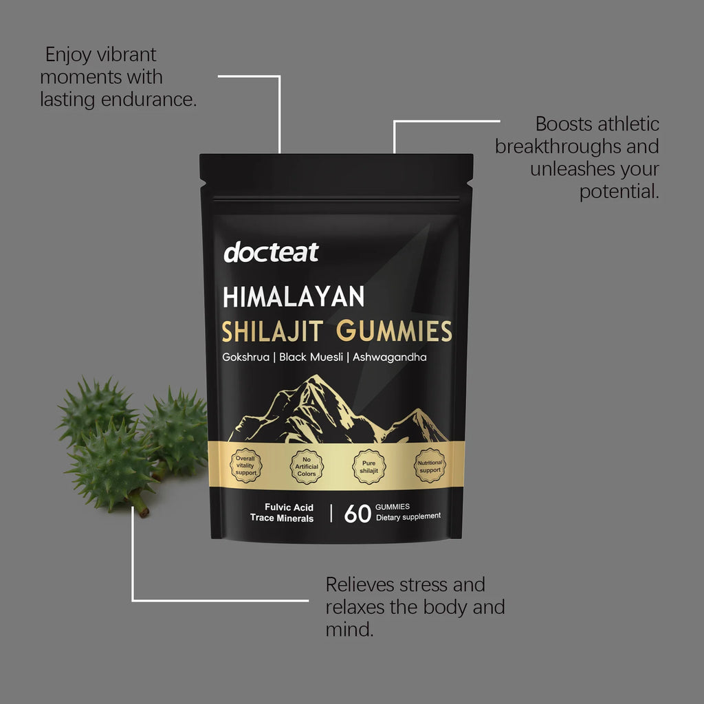 Shilajit, 60 gommes à mâcher – CLEVI Paris