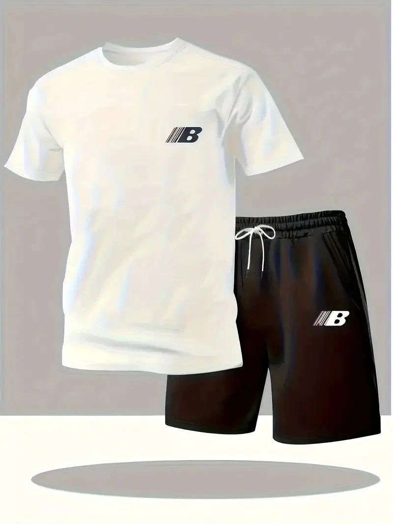 Ensemble homme uni t-shirt et short – CLEVI Paris