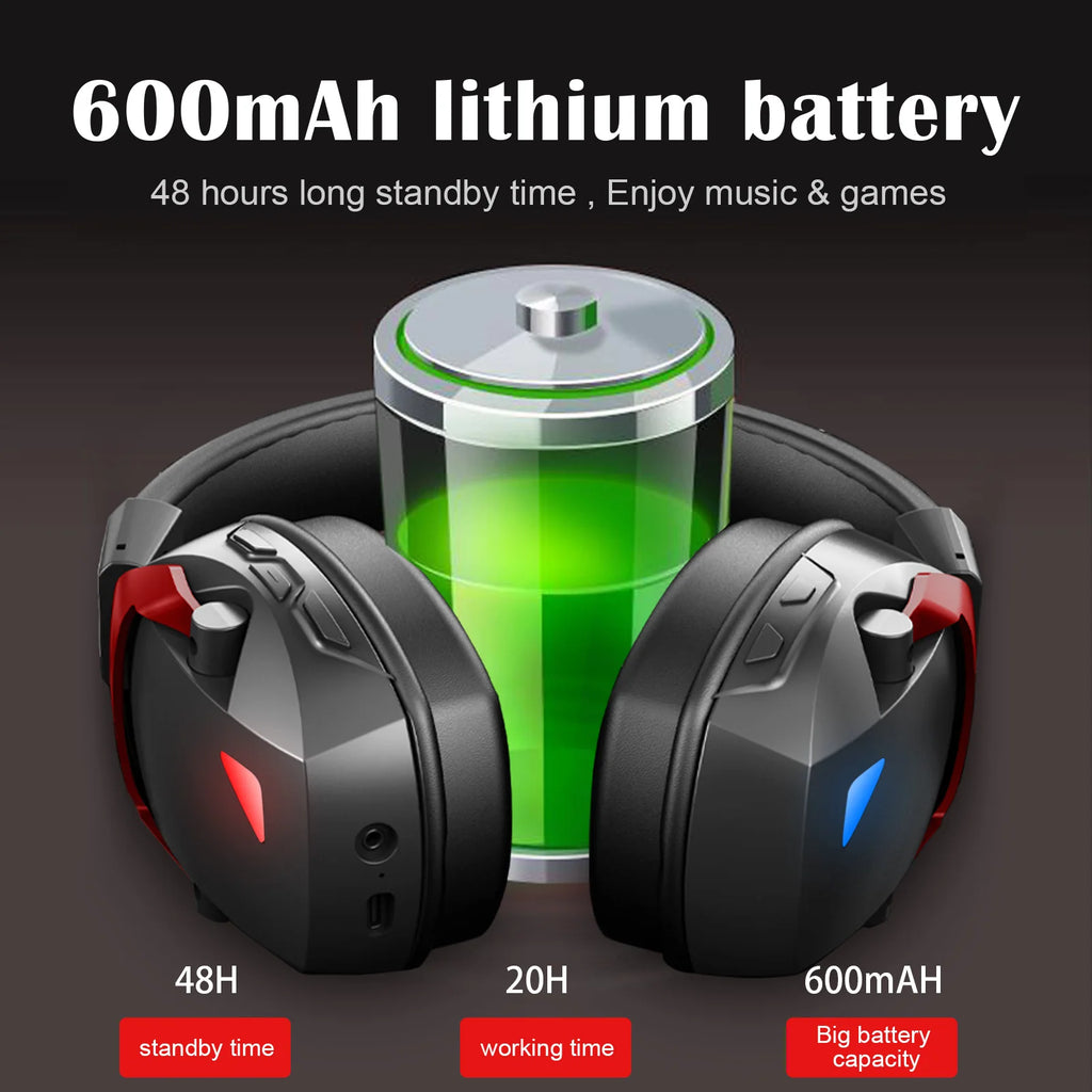 Casque Gaming Sans Fil Acinaci – Micro Détachable, 2.4G / Bluetooth / Jack 3.5mm, 36H