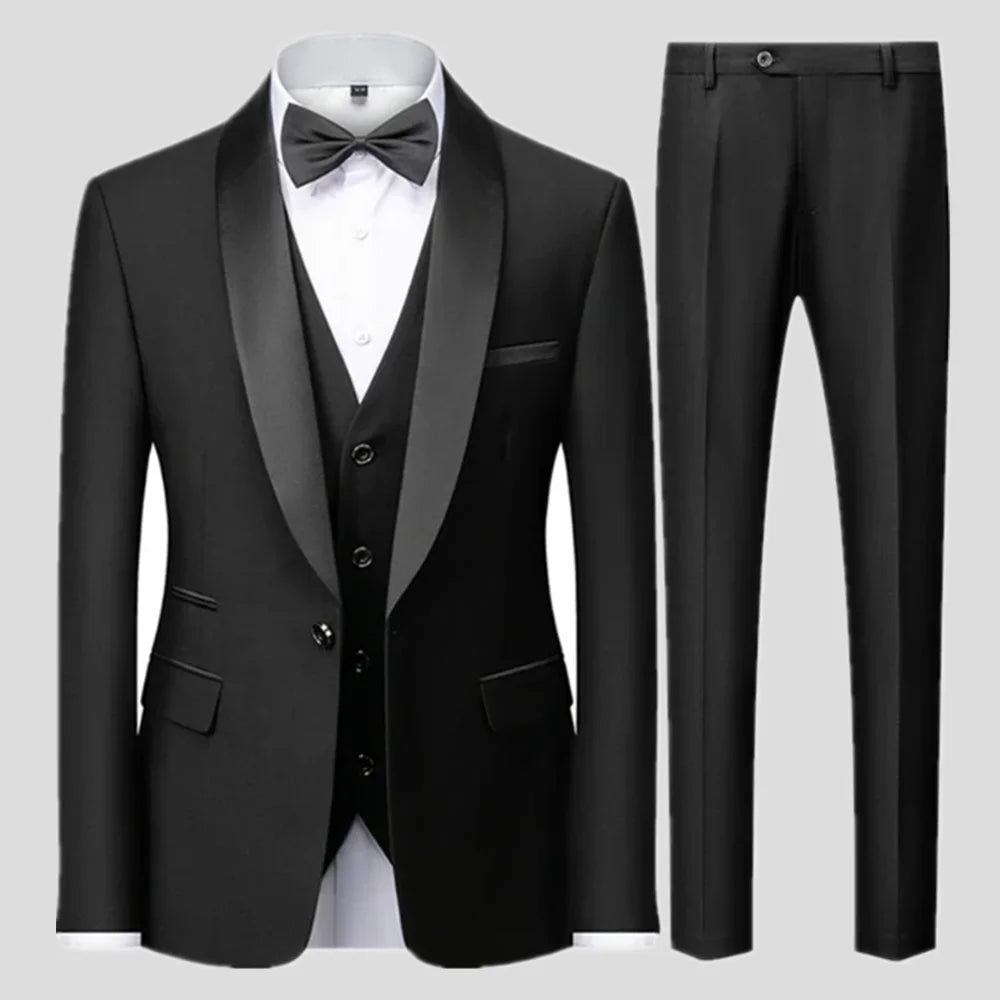 Costume homme 3 pièces, coupe droite – CLEVI Paris