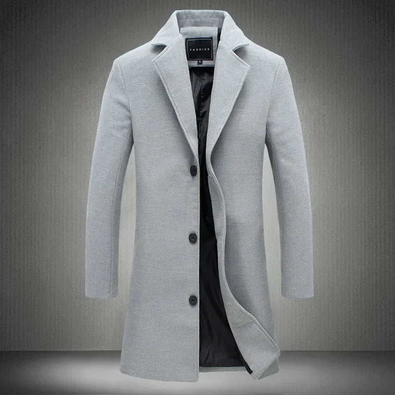 Manteau Homme Long en Coton – CLEVI Paris