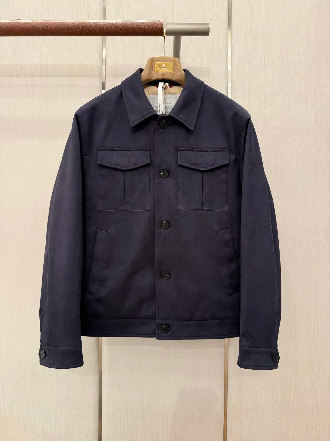 Veste homme zippée à doublure coton – CLEVI Paris