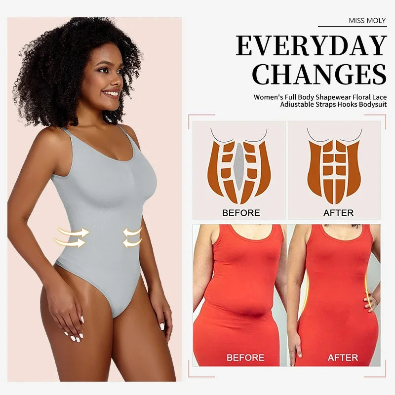 Body Gainant Sculptant Femme Bretelles Réglables Contrôle Ferme – CLEVI Paris