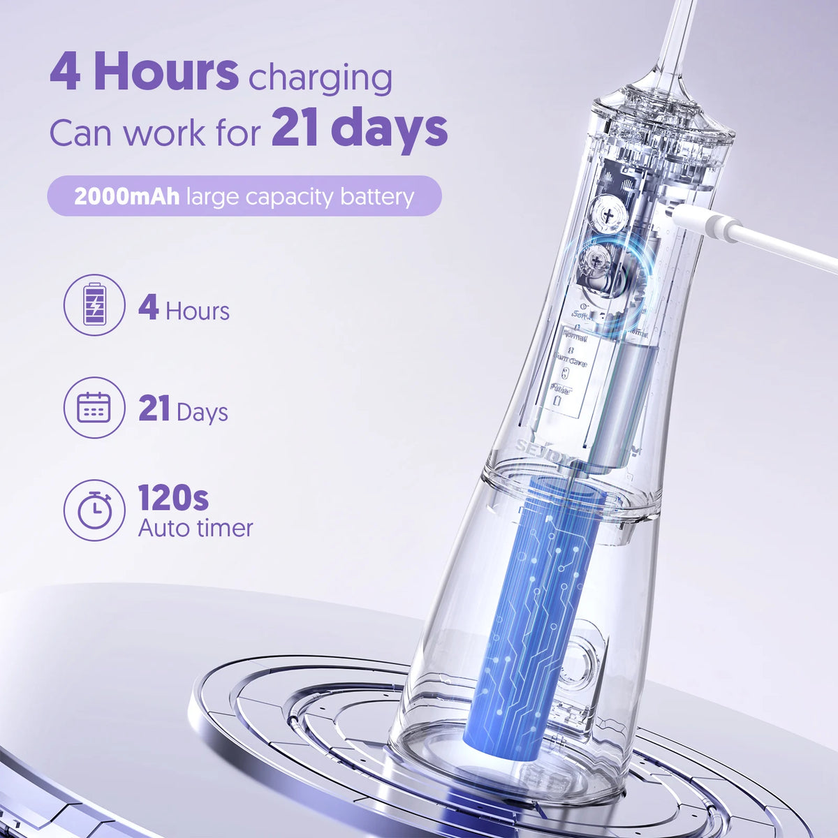 Hydropulseur dentaire USB-C – CLEVI Paris