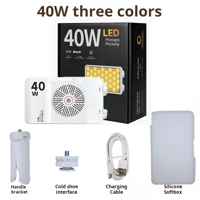 Lampe vidéo LED ZUIDID V40 rechargeable – CLEVI Paris