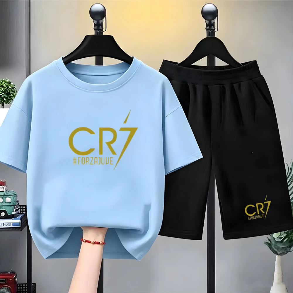 Ensemble sport enfant T-shirt et short – CLEVI Paris