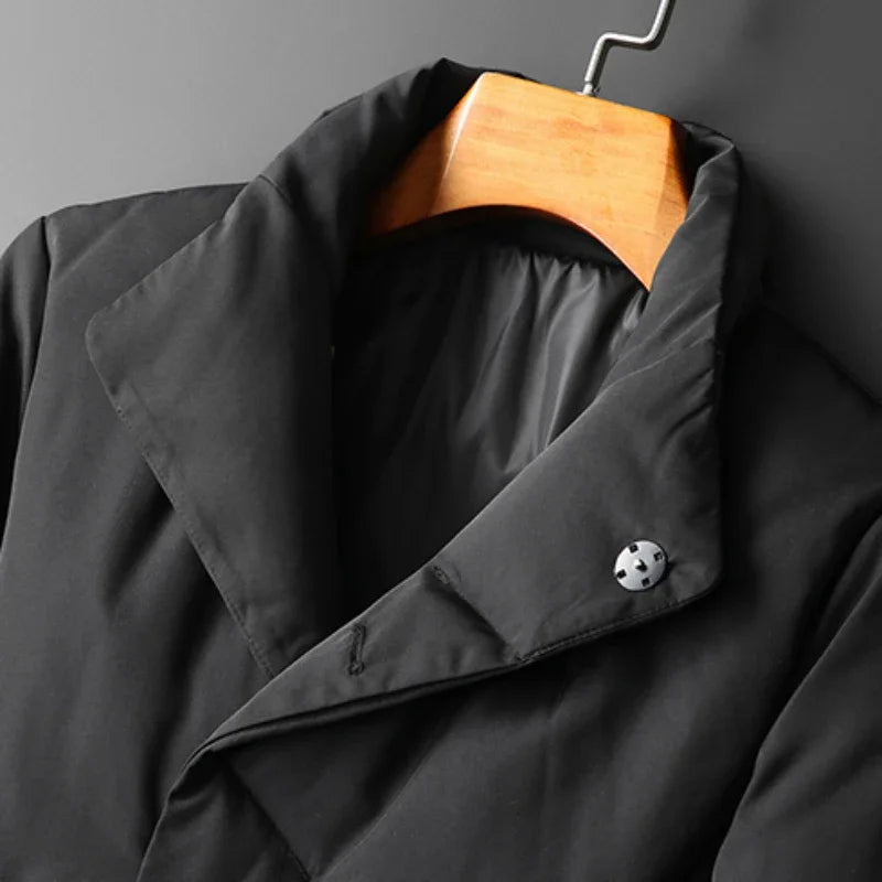 Manteau homme en duvet à col montant – CLEVI Paris