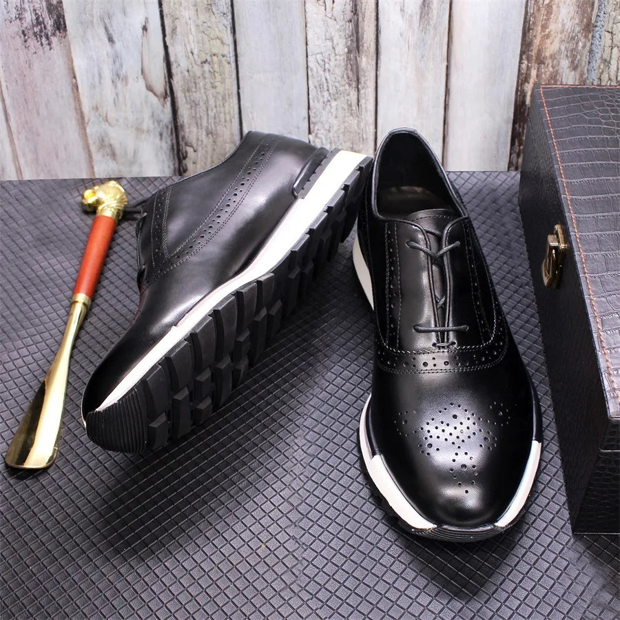 Sneakers homme en cuir de vache – CLEVI Paris