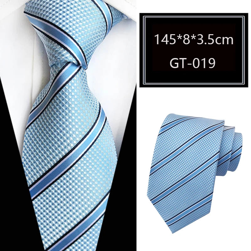Cravate homme rayée en jacquard – CLEVI Paris