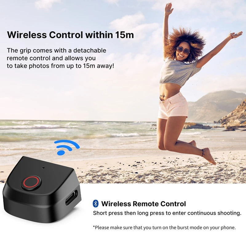 Poignée smartphone Ulanzi MA35 Bluetooth – CLEVI Paris