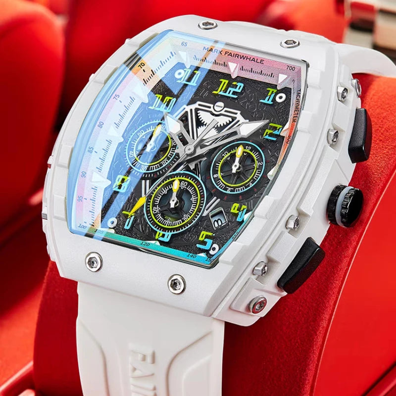 Montre Quartz Chronographe Tonneau Mark Fairwhale FW5001 – CLEVI Paris