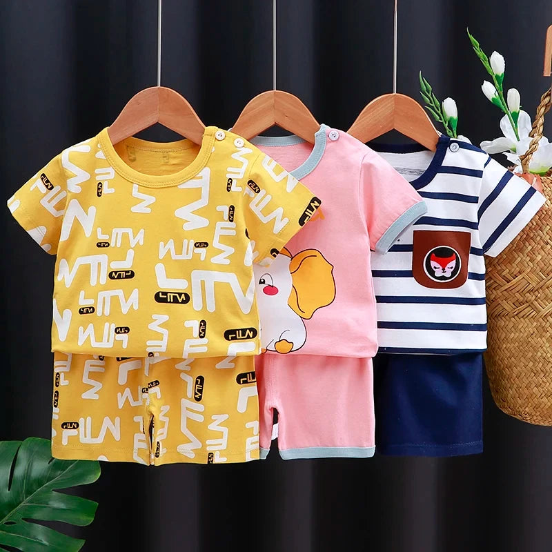 Ensemble bébé unisexe coton T-shirt et short – CLEVI Paris