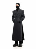 Manteau long laine mélangée homme – CLEVI Paris