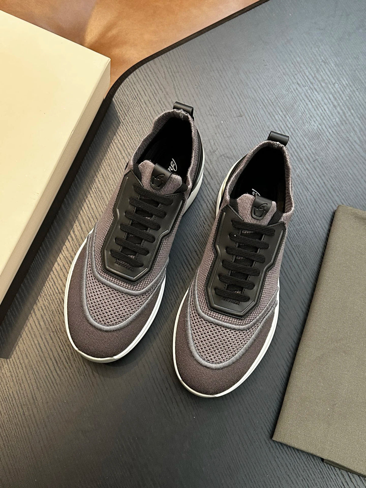 Sneakers Homme Cuir de Vache Véritable OECHSLI 2026 – Respirant, Semelle Caoutchouc, Grandes Pointures 38-46 – CLEVI Paris